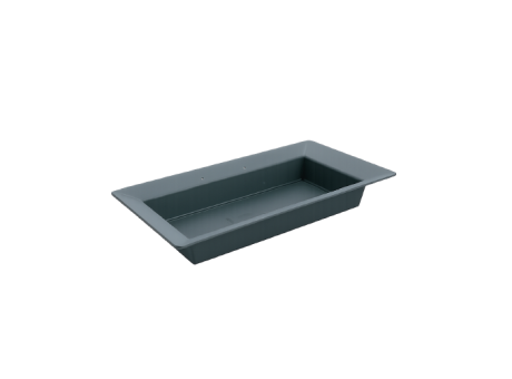 MACETA RECTANGULAR PARA FLORES (33X22CM) VERDE