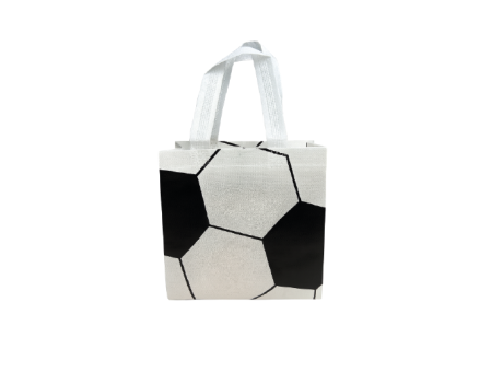 BOLSA LAMINADA TNT FUTBOL (20X9X19CM) BLANCO/NEGRO