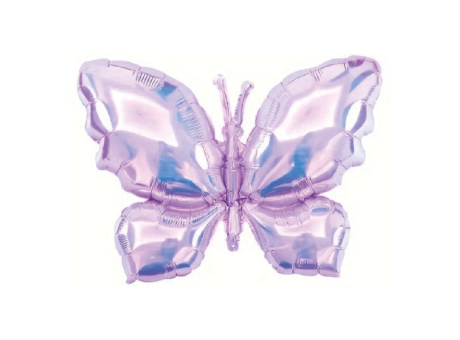 GLOBO MARIPOSA TORNASOLADO (98X72CM) LILA