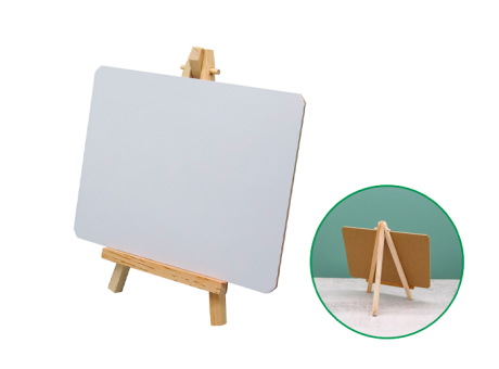 Imagen de PIZARRITA MADERA (18.5X18.5CM) BLANCO