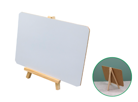 Imagen de PIZARRITA MADERA (20X18.5CM) BLANCO