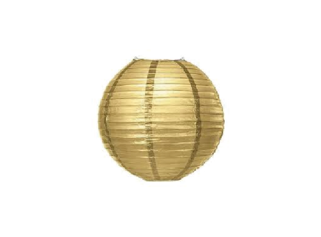 GLOBO CHINO DE PAPEL (30CM) DORADO