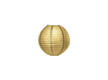 GLOBO CHINO DE PAPEL (25CM) DORADO