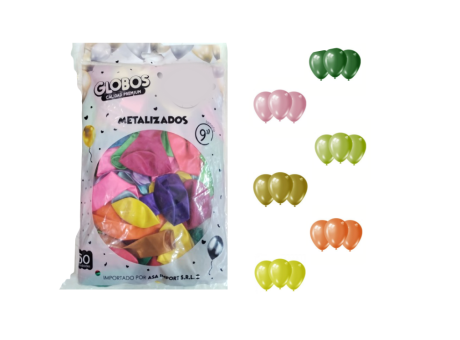 GLOBO MDC METAL SURTIDO 9\\"
