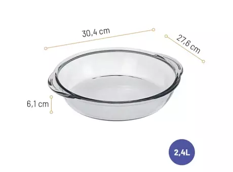 Imagen miniatura de ASADERA REDONDA SIN TAPA 2,4 L. 6517 9