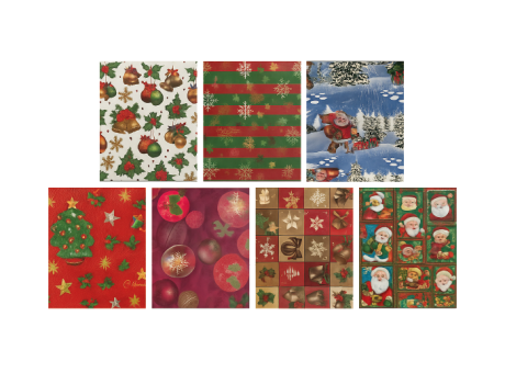 PAPEL DE REGALO NAVIDAD (51x75CM) 50 PZSJ-1013