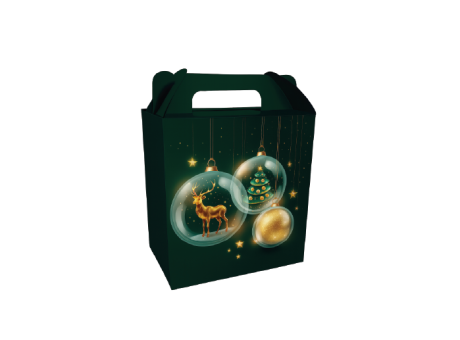 CAJA CANASTA NAVIDAD MD 31223 VERDE