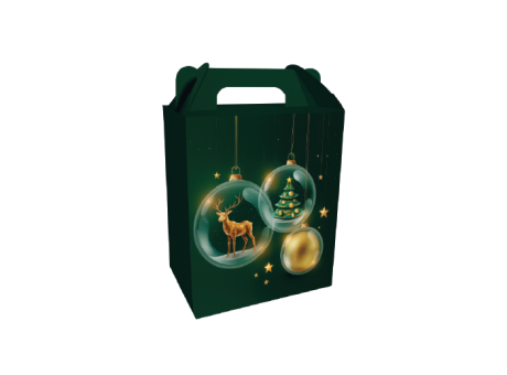 CAJA CANASTA NAVIDAD PQ 31222 VERDE