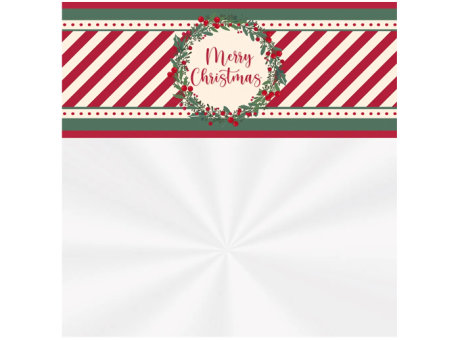 BOLSA CANASTA 80X90 NAVIDAD MERRY CHRISTMAS BORDE  C25