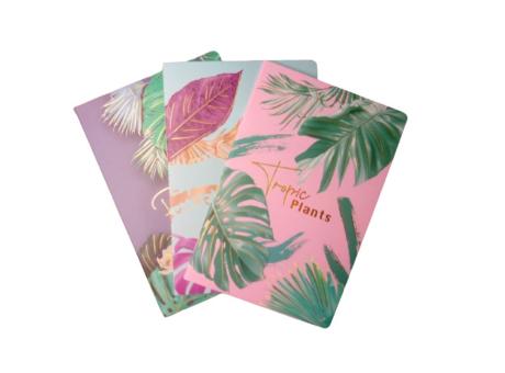 CUADERNO HOJAS DE PLANTA 3P (14.2X21CM/32 HOJAS)