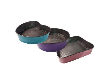 Imagen de MOLDE PARA TORTA 3 PIEZAS METAL DIFERENTES MODELOS
