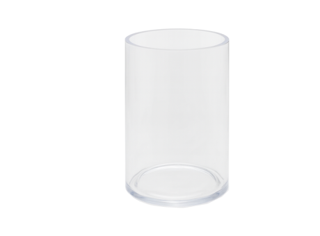 FLORERO PILAR TRANSP. H20CM*D15CM 56296