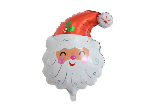 GLOBO PAPA NOEL (44X62CM) ROJO