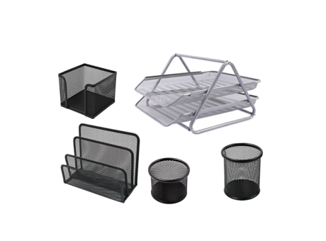 SET DE OFICINA METAL MESH 5 PZS G-1194A