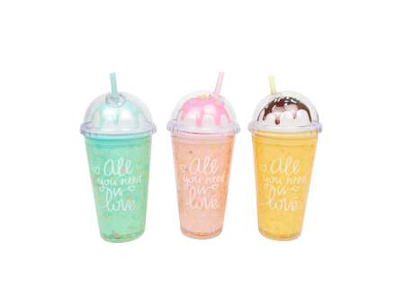 VASO PLAST. C/ PAJITA 450 ML VC626