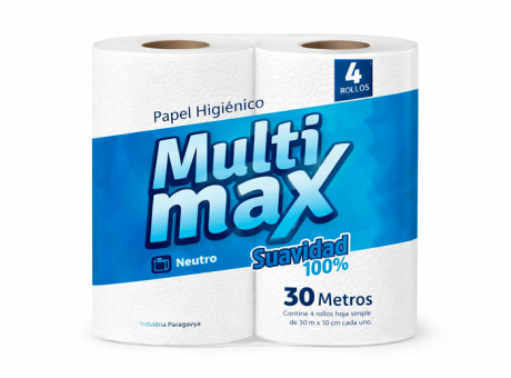 Papel Hig. Multimax Neutro 12x4 unid. de 30 mts.