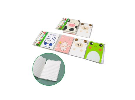 ANOTADOR ANIMAL 4P (8.5X12CM) 16 HOJAS