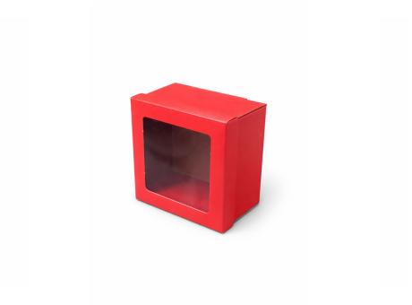 CAJA DUPLEX PQ 21064 CON VISOR ROJO LISO 4550