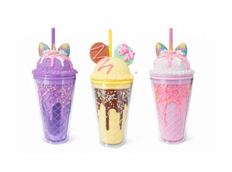 VASO PLAST. CON PAJITA 450ML YC647