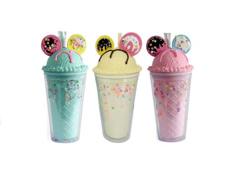 VASO PLAST. CON PAJITA 450ML YC649