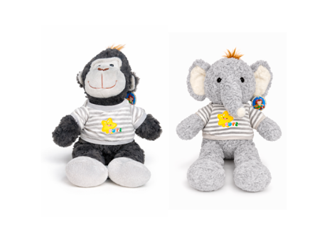 PELUCHE MONO Y ELEFANTE 45CM PE725168