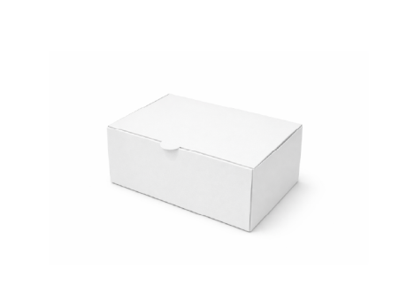 CAJA PAPEL RECTANGULO 5P (20X13.5X8CM) BLANCO