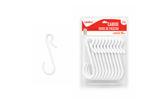 PERCHA DE HUEVO DE PASCUA BLANCO C10 CROMUS