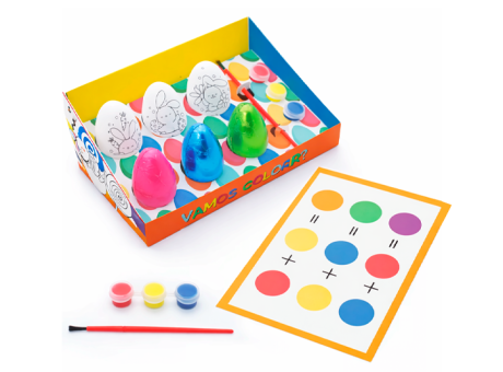 KIT CAJA VAMOS A COLOREAR CON 3 HUEVOS 30GR CROMUS