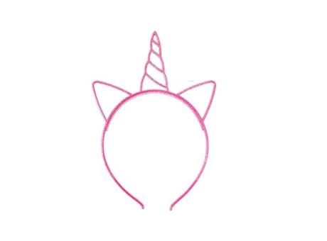 VINCHA UNICORNIO FUCSIA