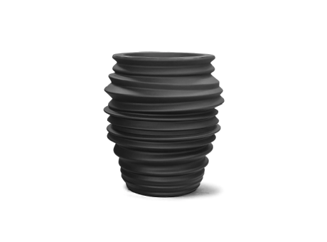 PLANTERA WAVE REDONDO 62 NEGRO