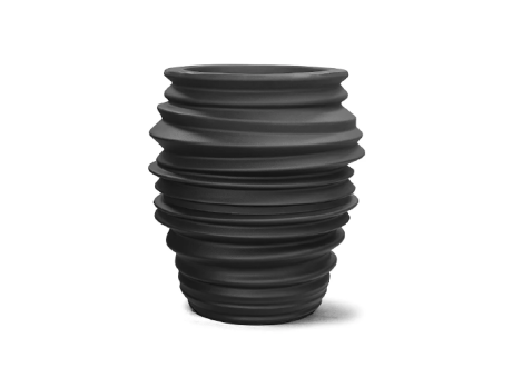 PLANTERA WAVE REDONDO 82 NEGRO