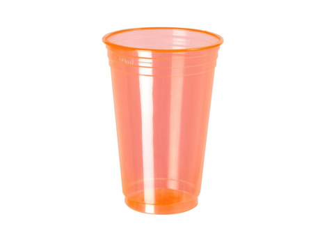 Imagen miniatura de VASO PLAT. COPOBRAS 300 ML C/25 BALADA NARANJA