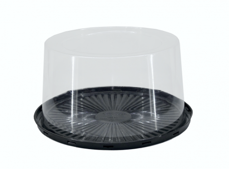 NP 50PA - TORTERA PREMIUM LISA NEGRO/CRISTAL ALTA - 1,50KG - 50 UN/CJ