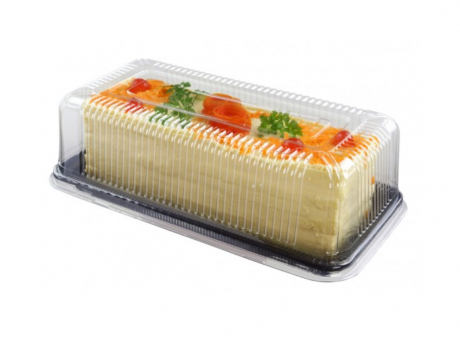 Imagen miniatura de NP 65T - TORTA BOLO RECTANGULAR PEQUEÑO BLANCO/CRISTAL - UN/CJ PIONONO