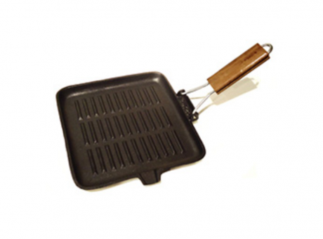 Imagen de PLANCHA GRILL CUADRADA CON MANGO 24*24CM R 247003