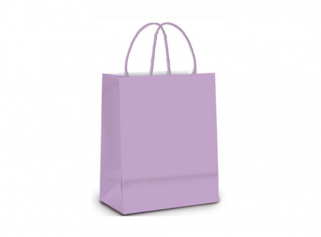 Imagen de BOLSA PAPEL MD LISO LILA 26X19,5X9,5