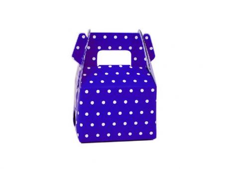 CAJITA PAPEL SOUVENIR 10P MOTAS PURPURA