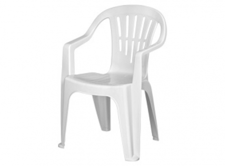 Imagen de SILLA PLASTICA BLANCA R.1020 C/A PLASNEW/ SW