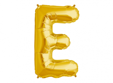 E DORADO GLOBO LETRA 16"