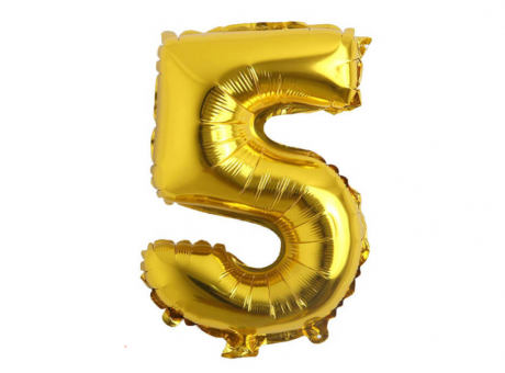 Featured image of post Globo Numero 5 Dorado Png