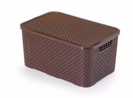 Imagen de ORGANIZADOR RATTAN MARRON N° 4 R. 2074 PLASNEW