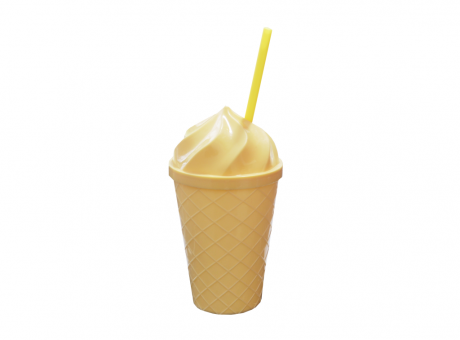 Imagen de VASO CON PAJITA FORMA HELADO  XX