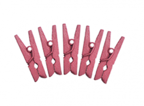 PINZITA MADERA 50P (2.5CM) ROSADO