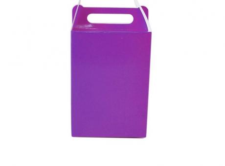 CAJA PAPEL RECTANGULO 10P (17X9X5CM) PURPURA
