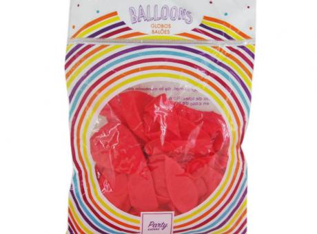 GLOBO LATEX 25P ROJO