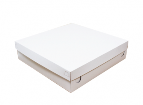 CAJA BOCADITOS BLANCA 28X28X5 - PY