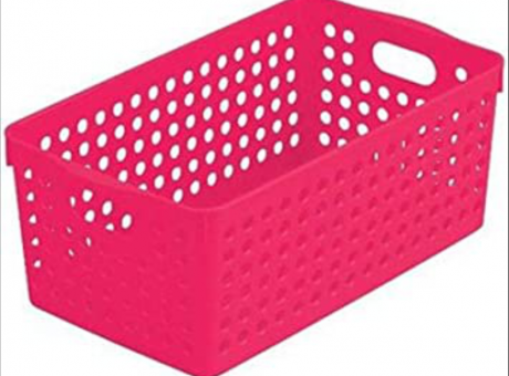 Imagen de CANASTA PLASTICO ANCHO FUCSIA