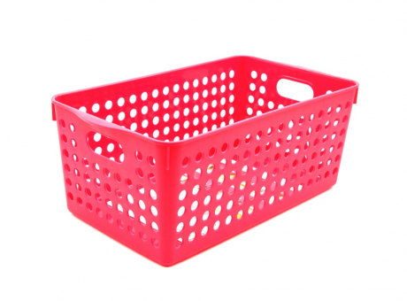 Imagen de CANASTA PLASTICO FINO ROJO