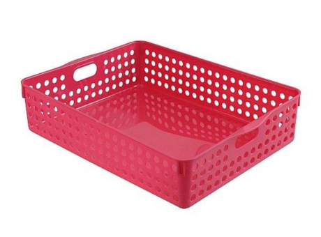 Imagen de CANASTA PLASTICO A4 FUCSIA