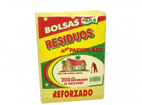 Imagen de BOLSA RESIDUO AMARILLO 200 LITROS REFORZADO
